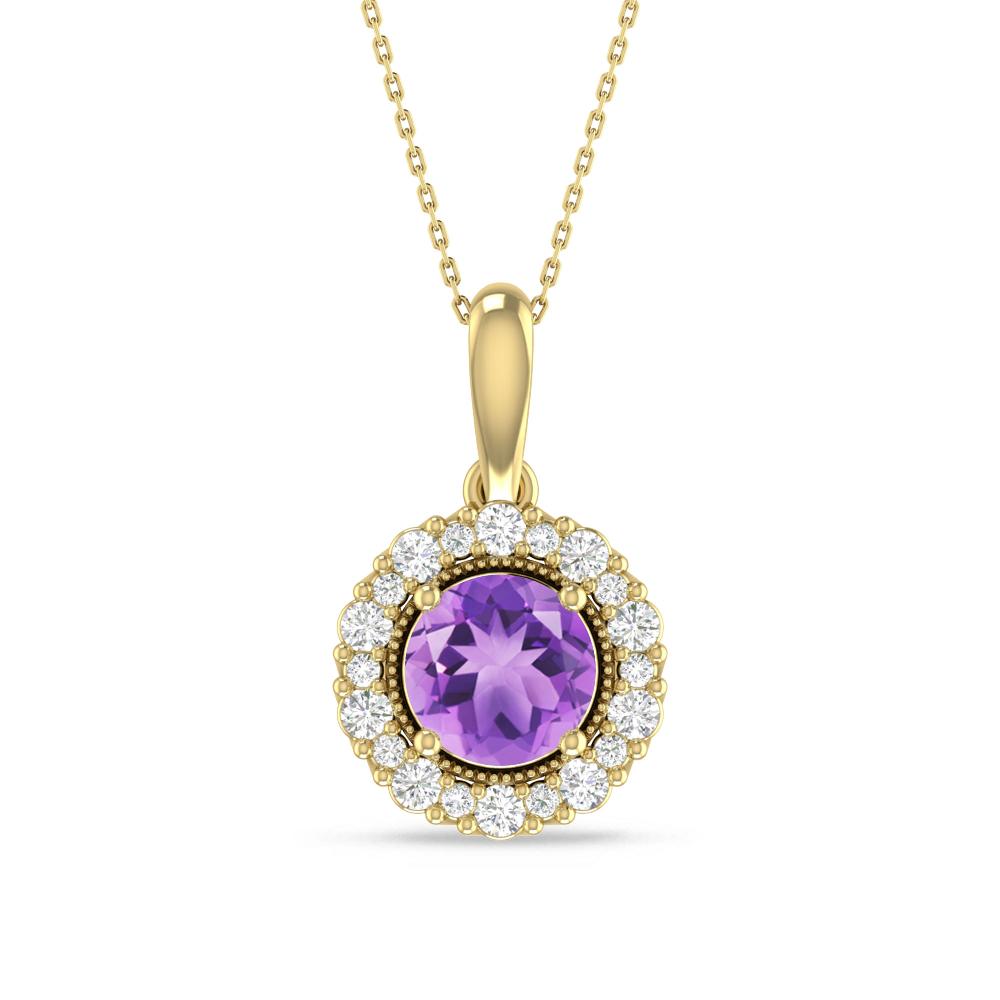 Yellow Gold - Amethyst