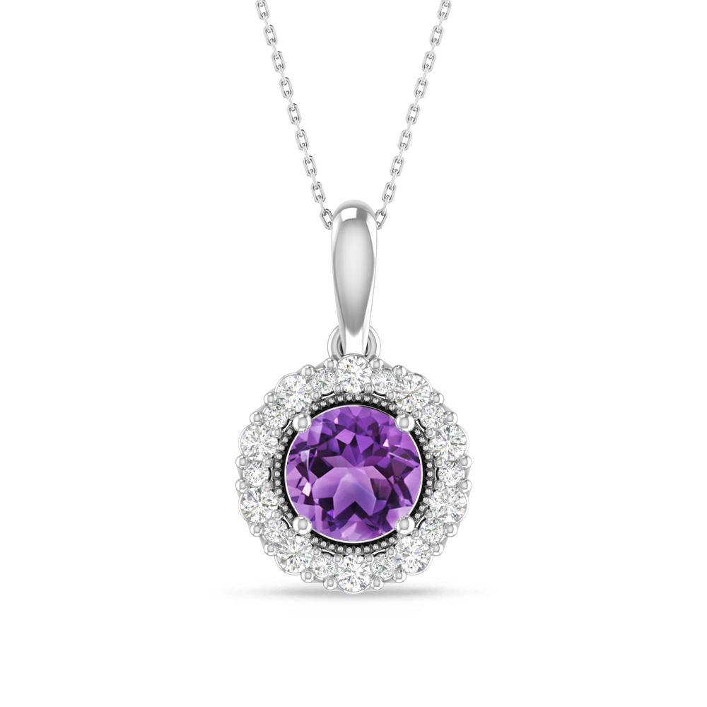 White Gold - Amethyst