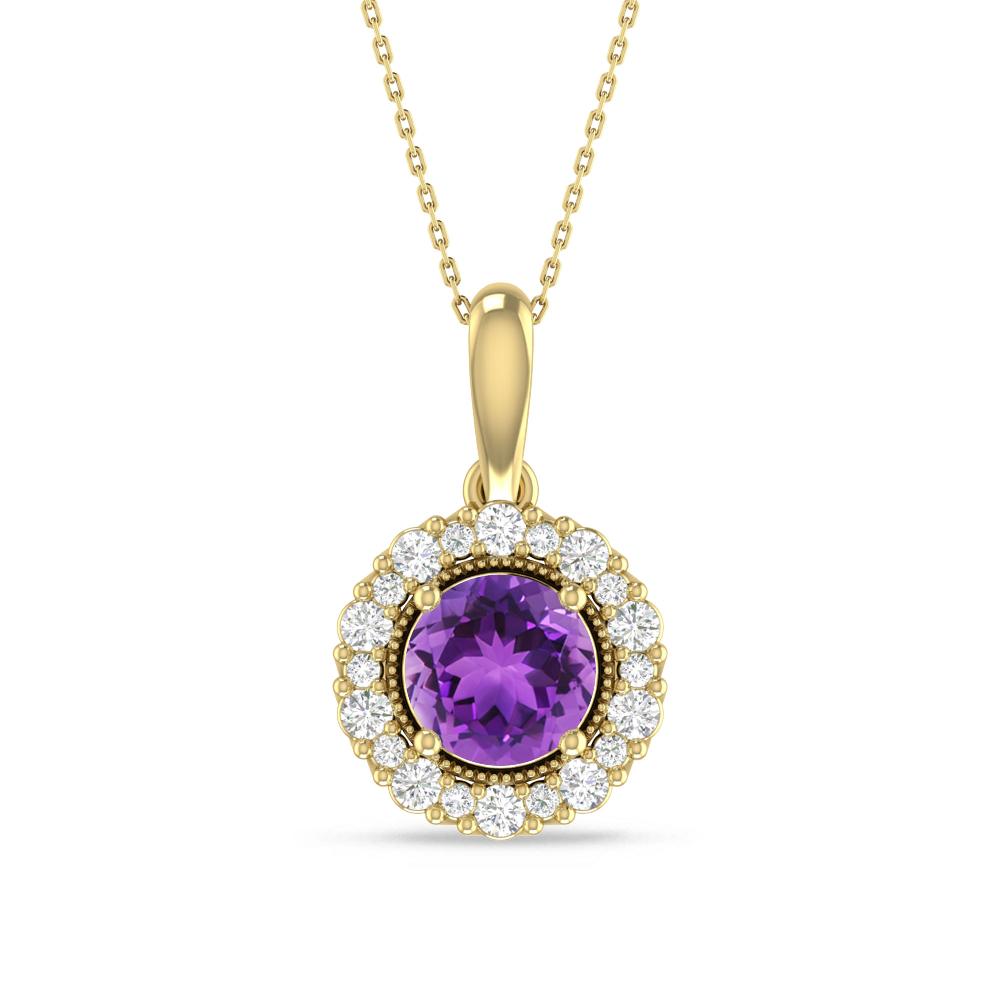 Yellow Gold - Amethyst