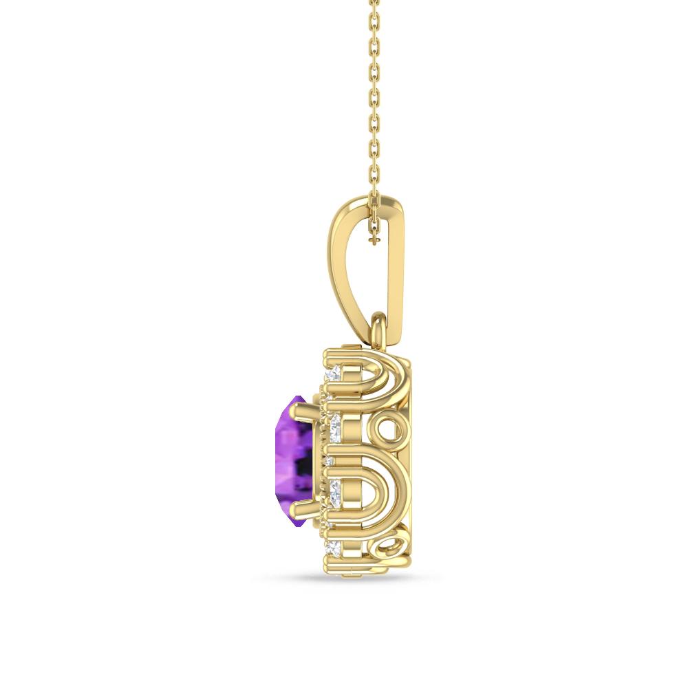 Yellow Gold - Amethyst