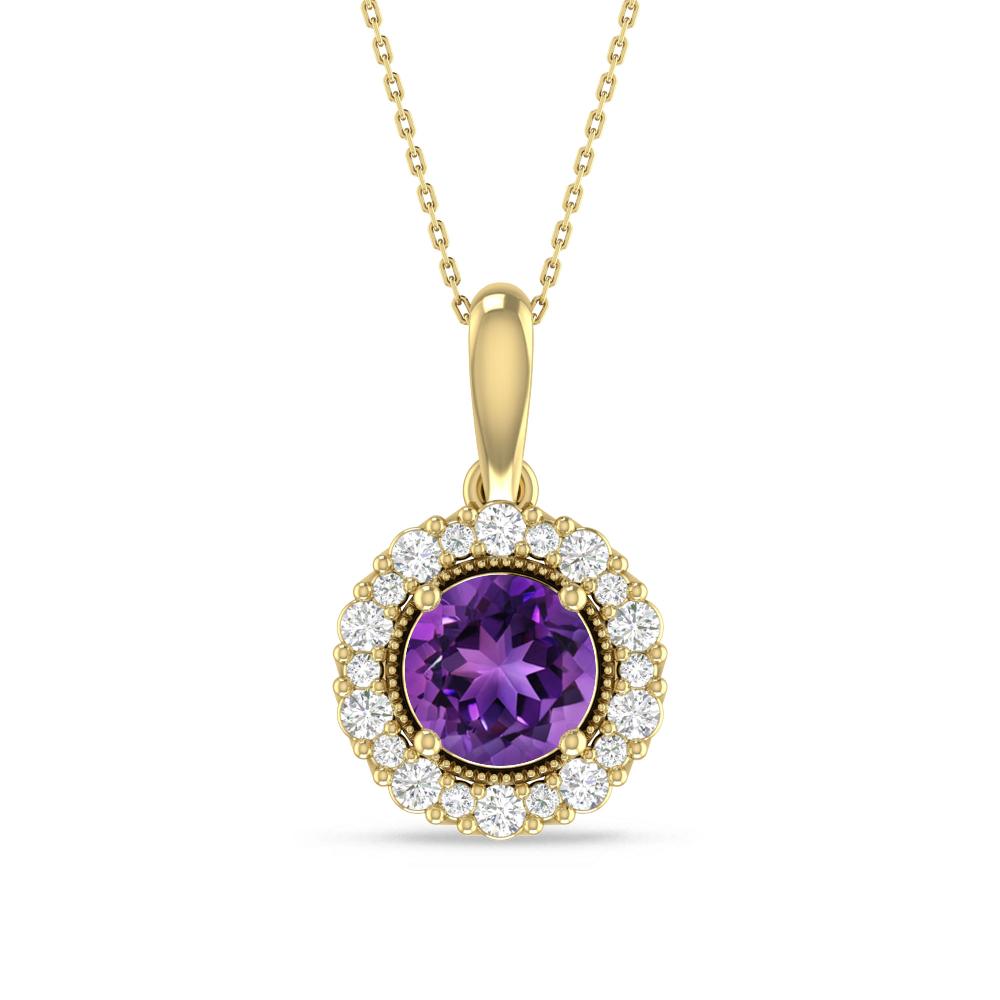 Yellow Gold - Amethyst