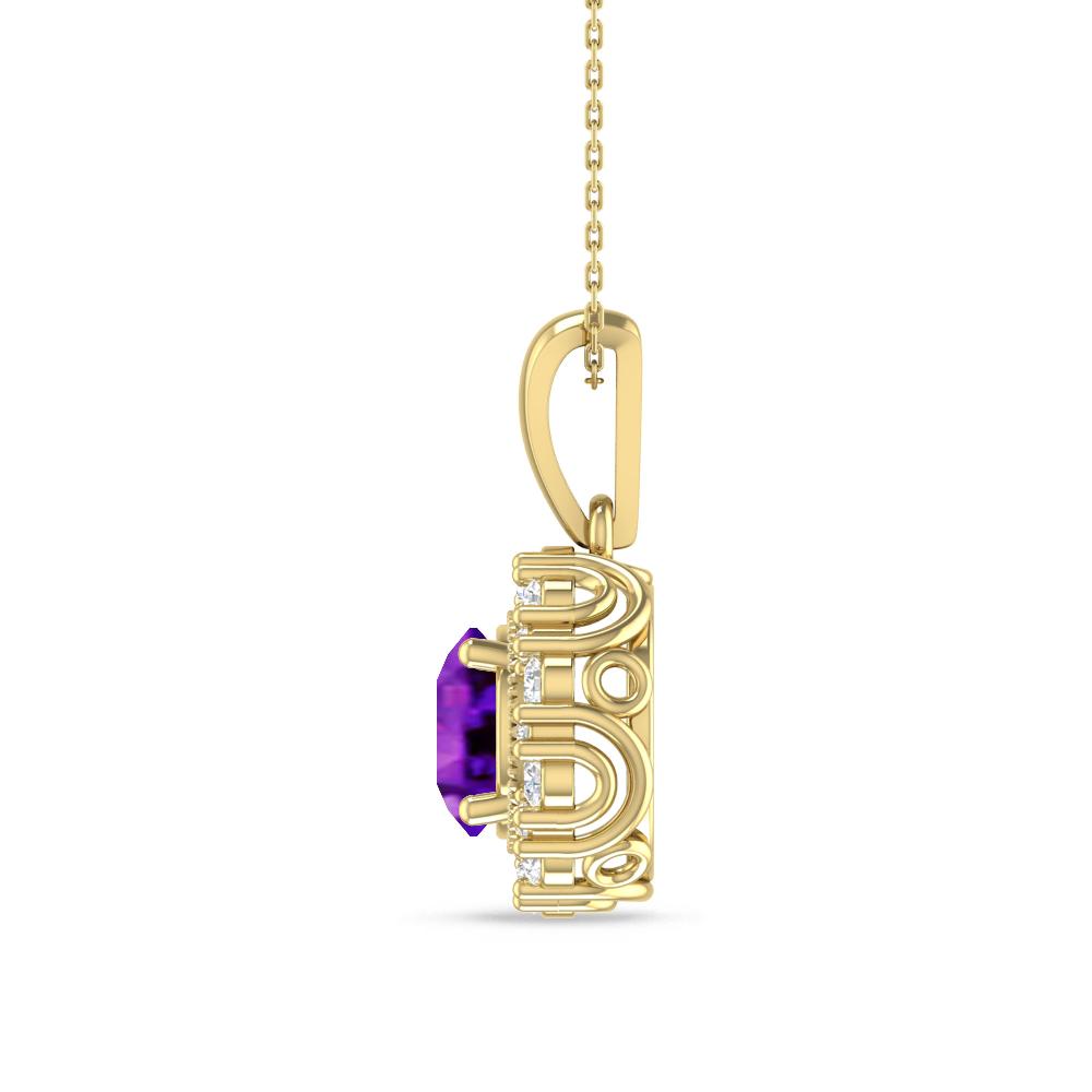 Yellow Gold - Amethyst