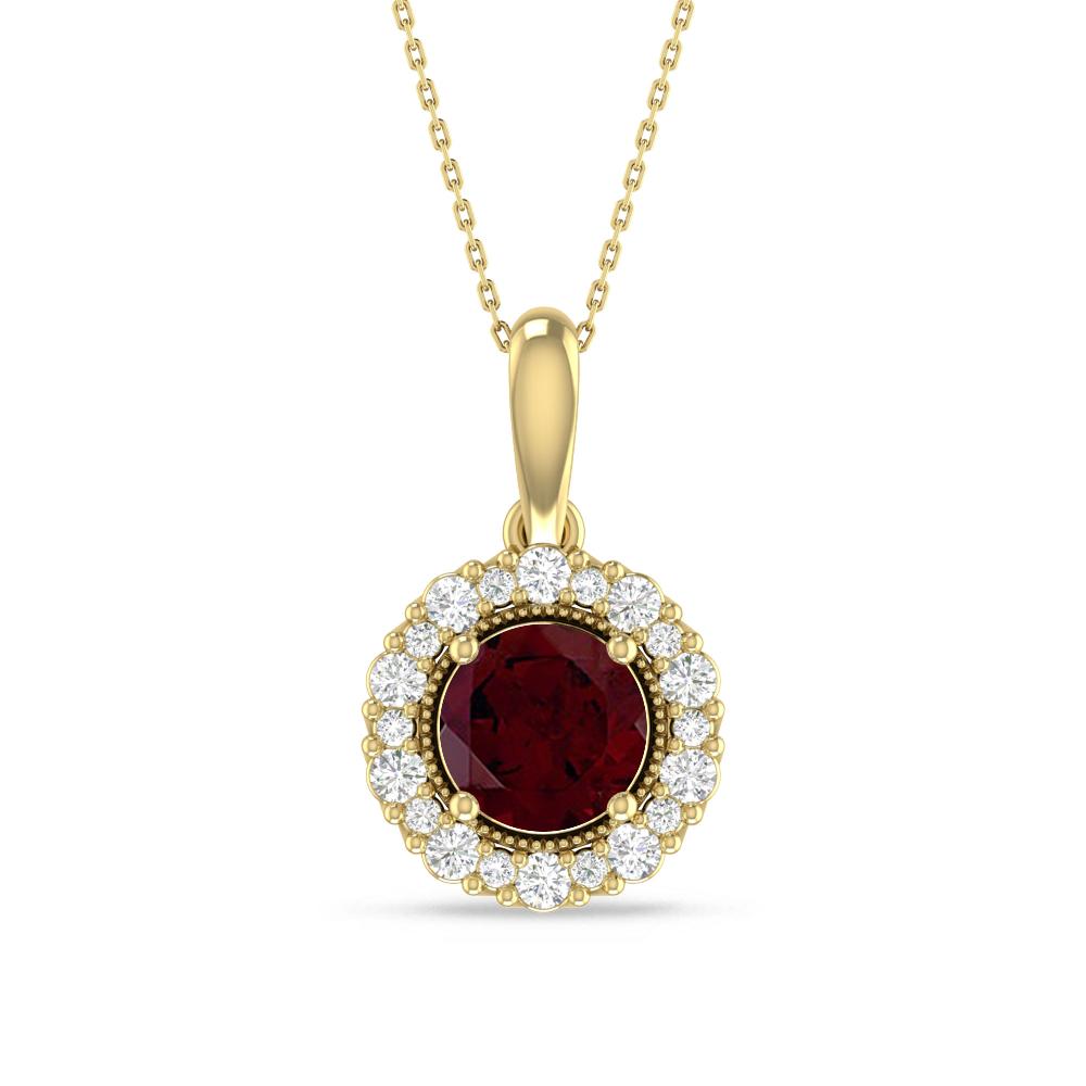 Yellow Gold - Garnet