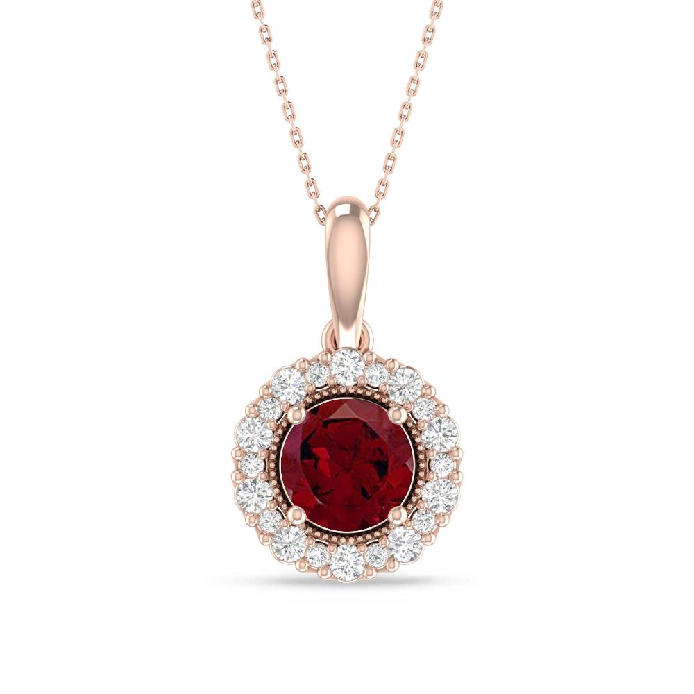 Rose Gold - Garnet