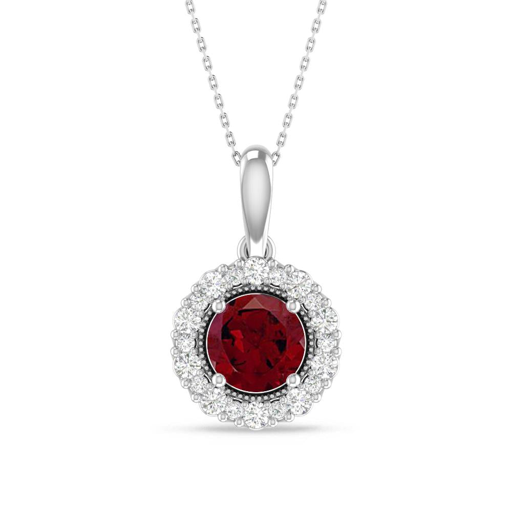 White Gold - Garnet