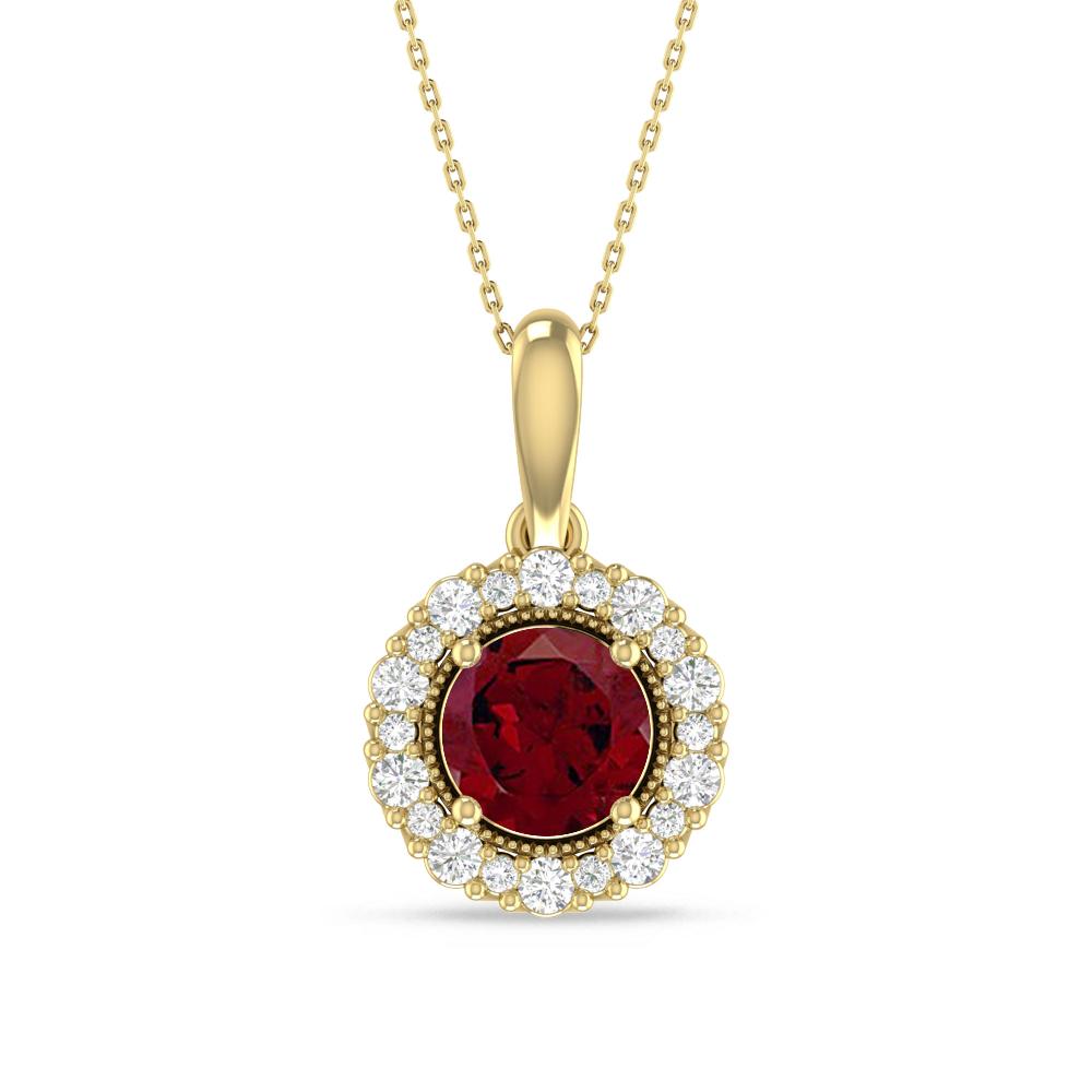 Yellow Gold - Garnet