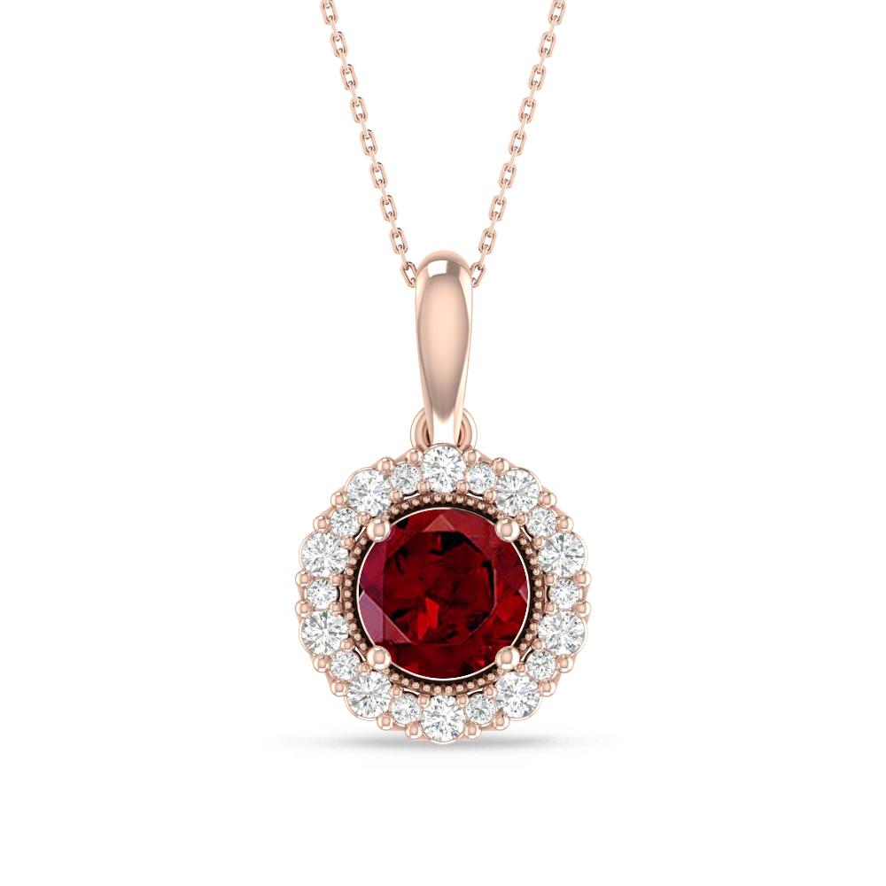 Rose Gold - Garnet