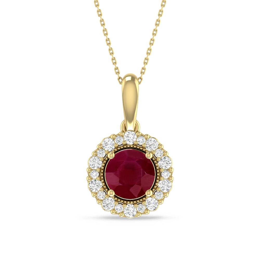 Yellow Gold - Ruby