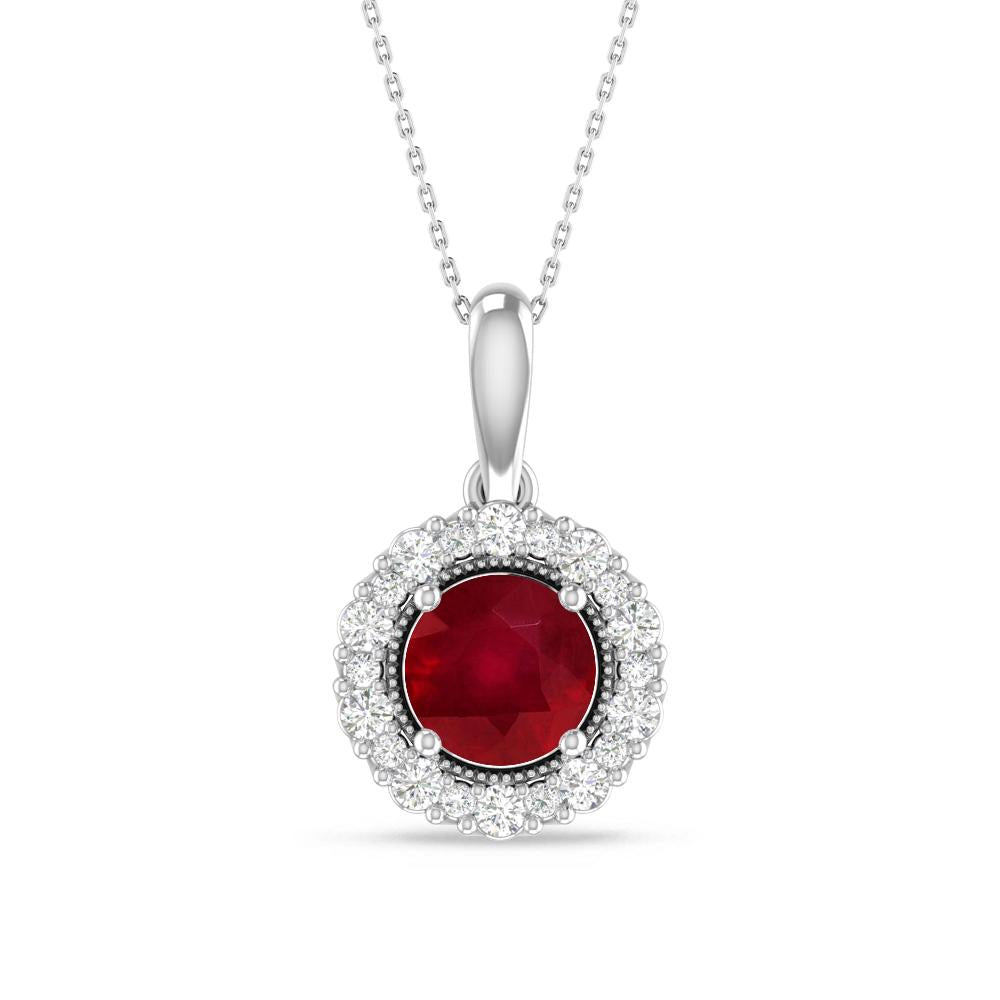 White Gold - Ruby