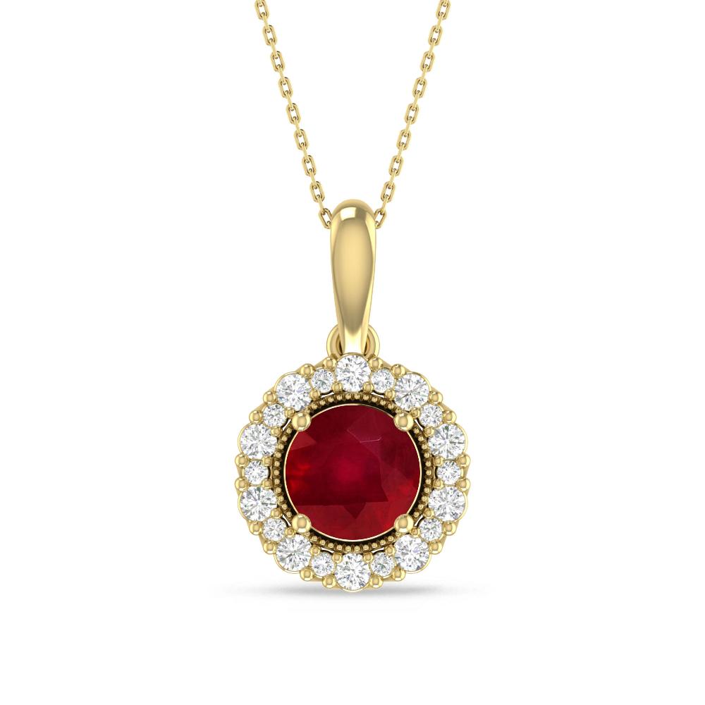Yellow Gold - Ruby