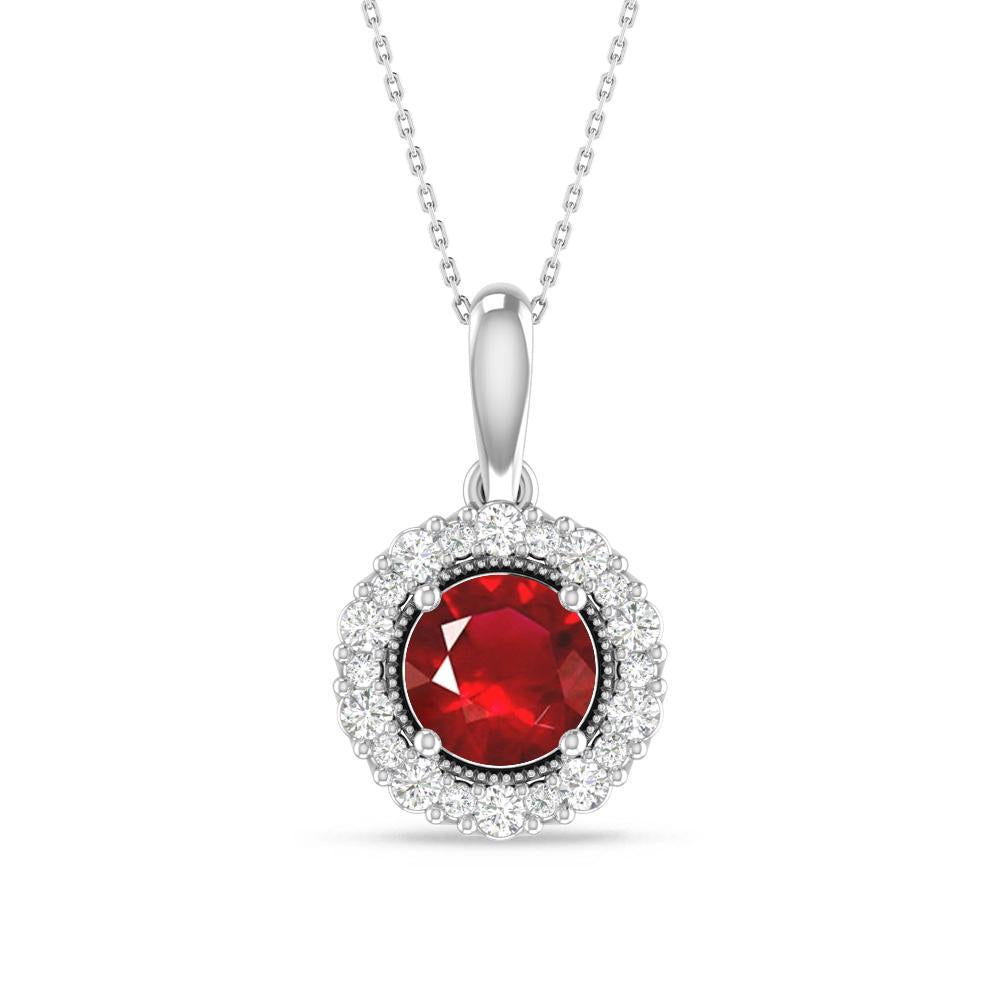 White Gold - Ruby