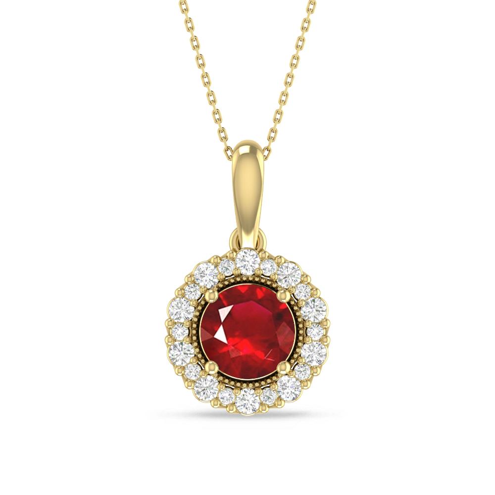 Yellow Gold - Ruby