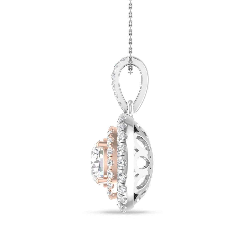 White Gold/Rose Gold - Diamond