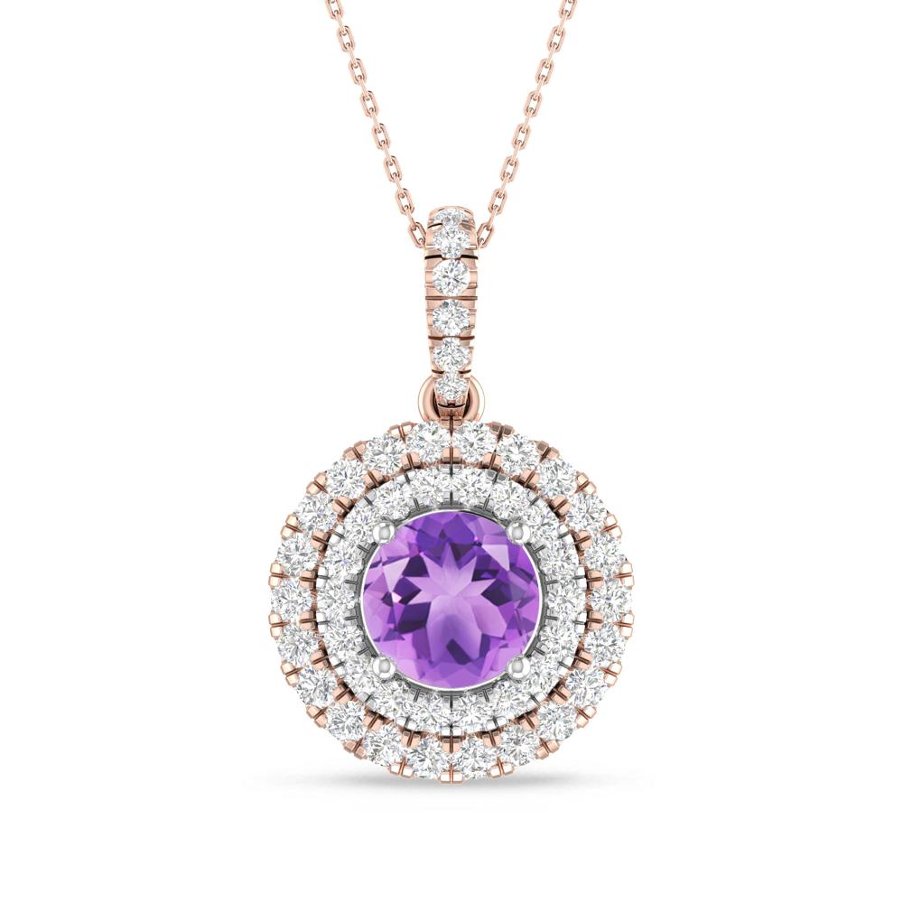Rose Gold/White Gold - Amethyst