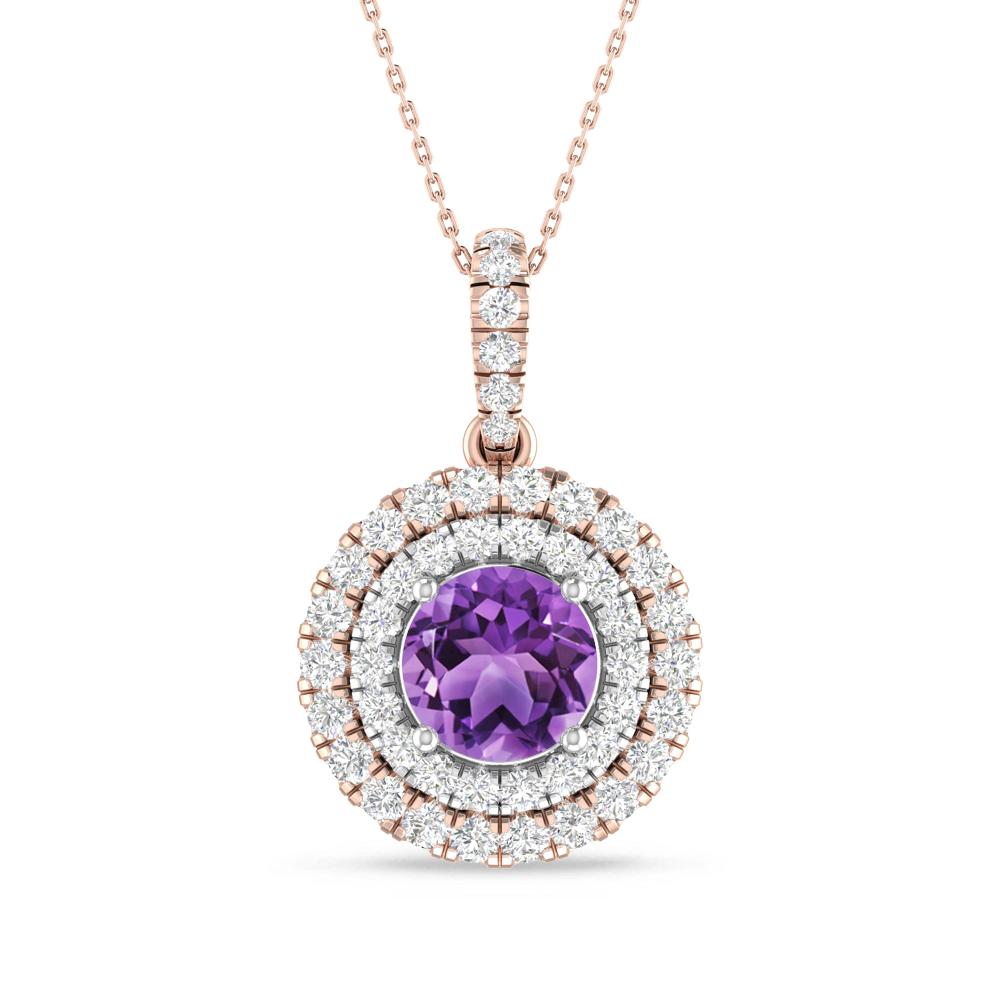 Rose Gold/White Gold - Amethyst
