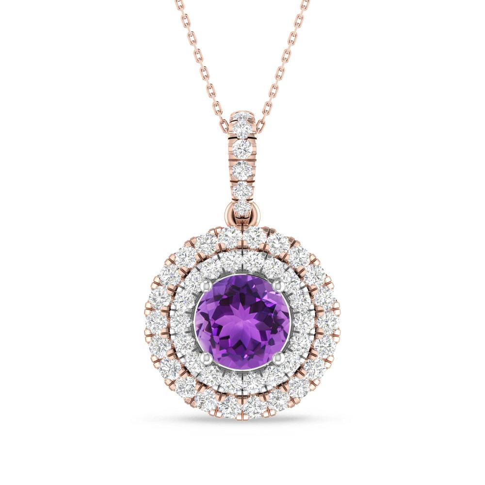 Rose Gold/White Gold - Amethyst
