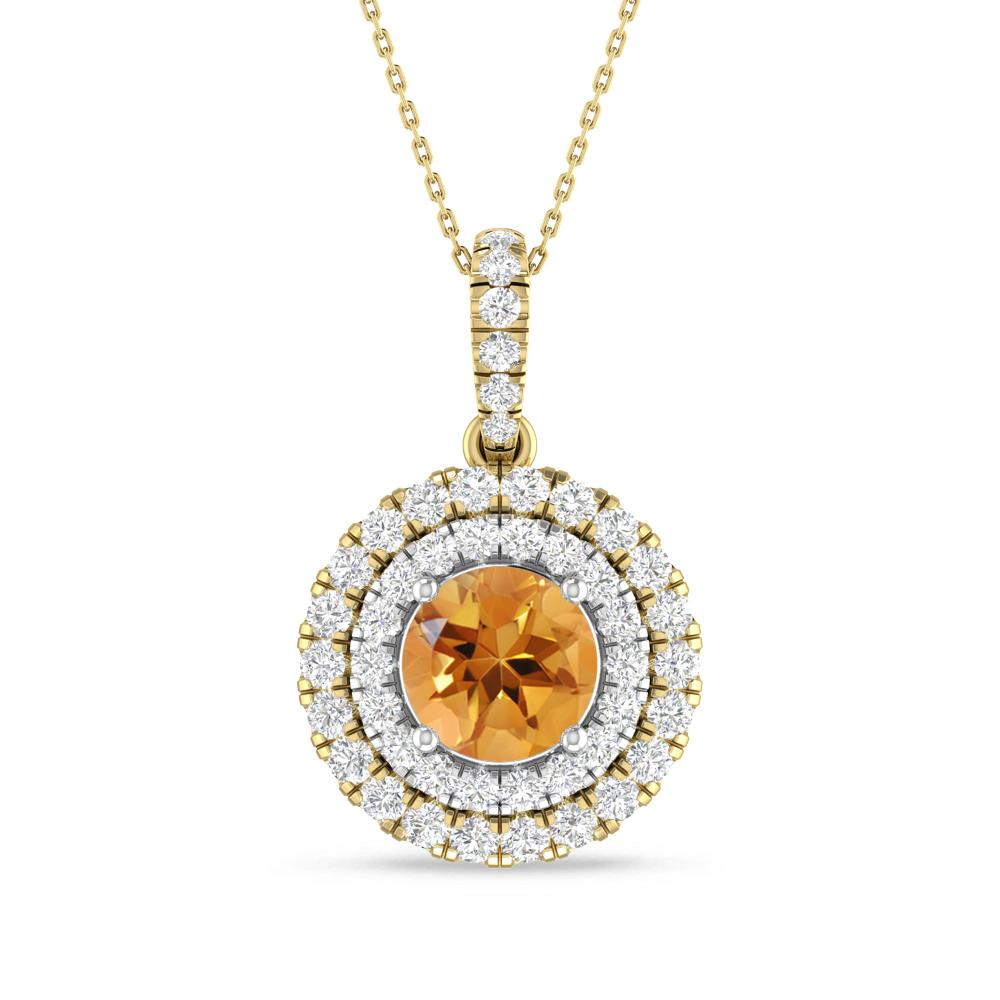 Yellow Gold/White Gold - Citrine
