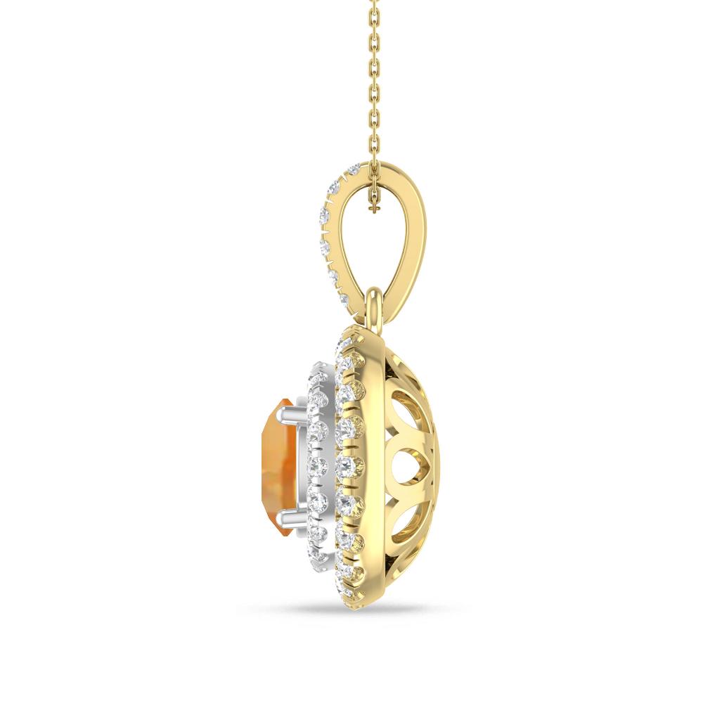 Yellow Gold/White Gold - Citrine