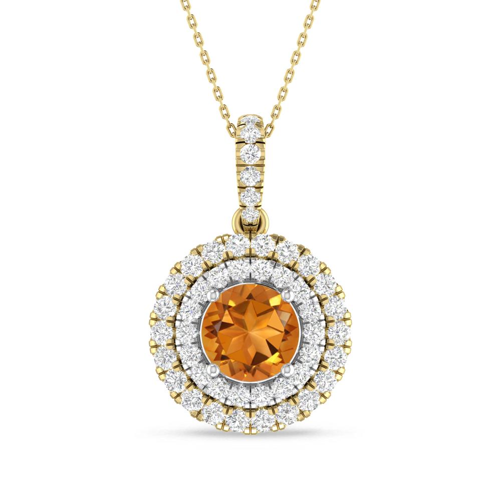 Yellow Gold/White Gold - Citrine