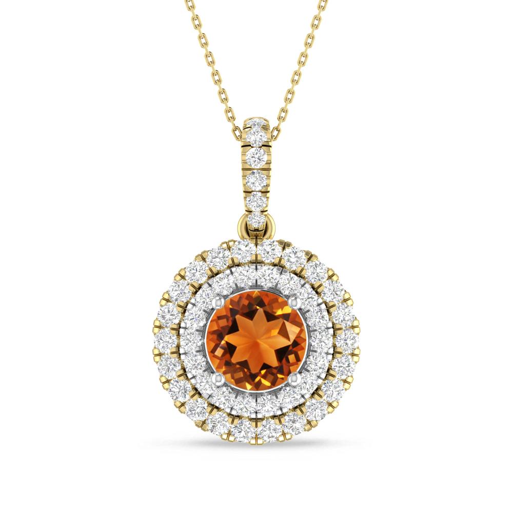Yellow Gold/White Gold - Citrine