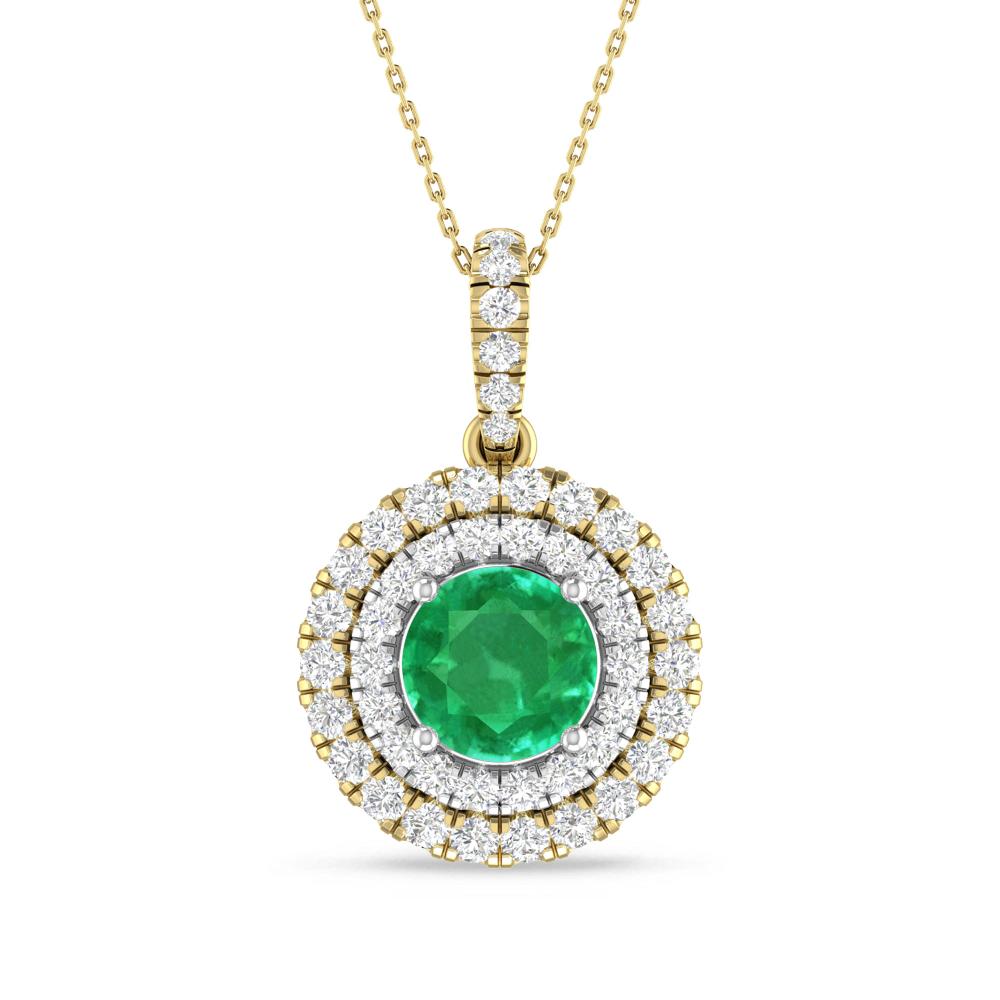 Yellow Gold/White Gold - Emerald