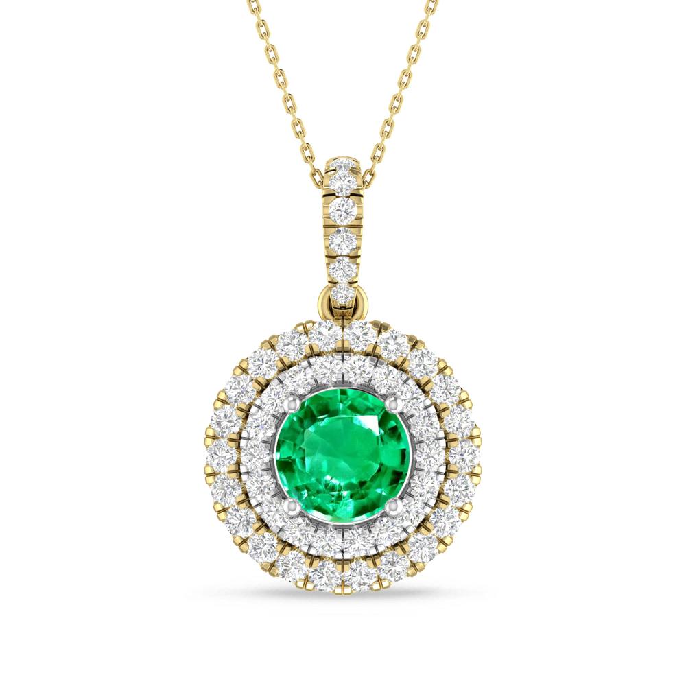 Yellow Gold/White Gold - Emerald