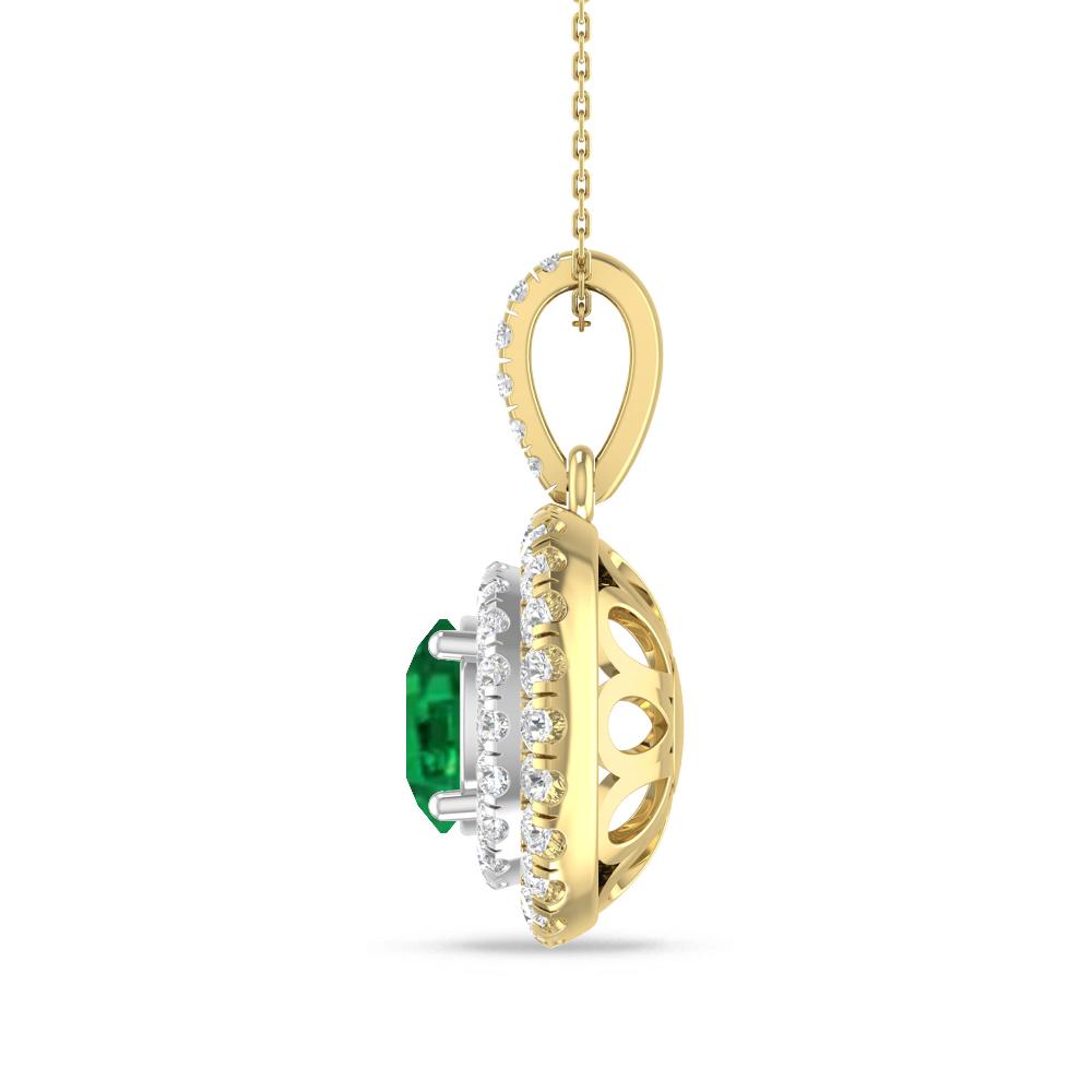 Yellow Gold/White Gold - Emerald