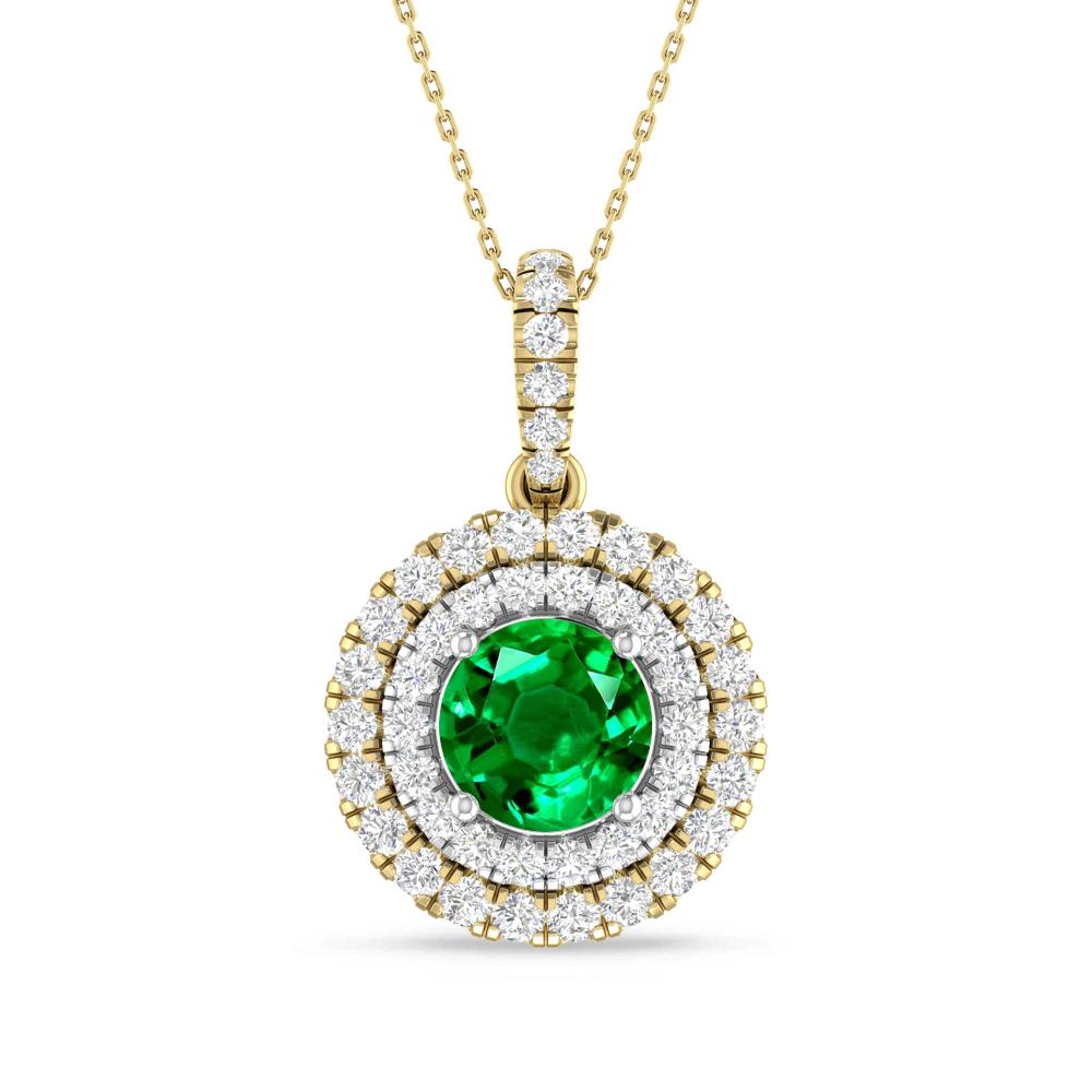 Yellow Gold/White Gold - Emerald