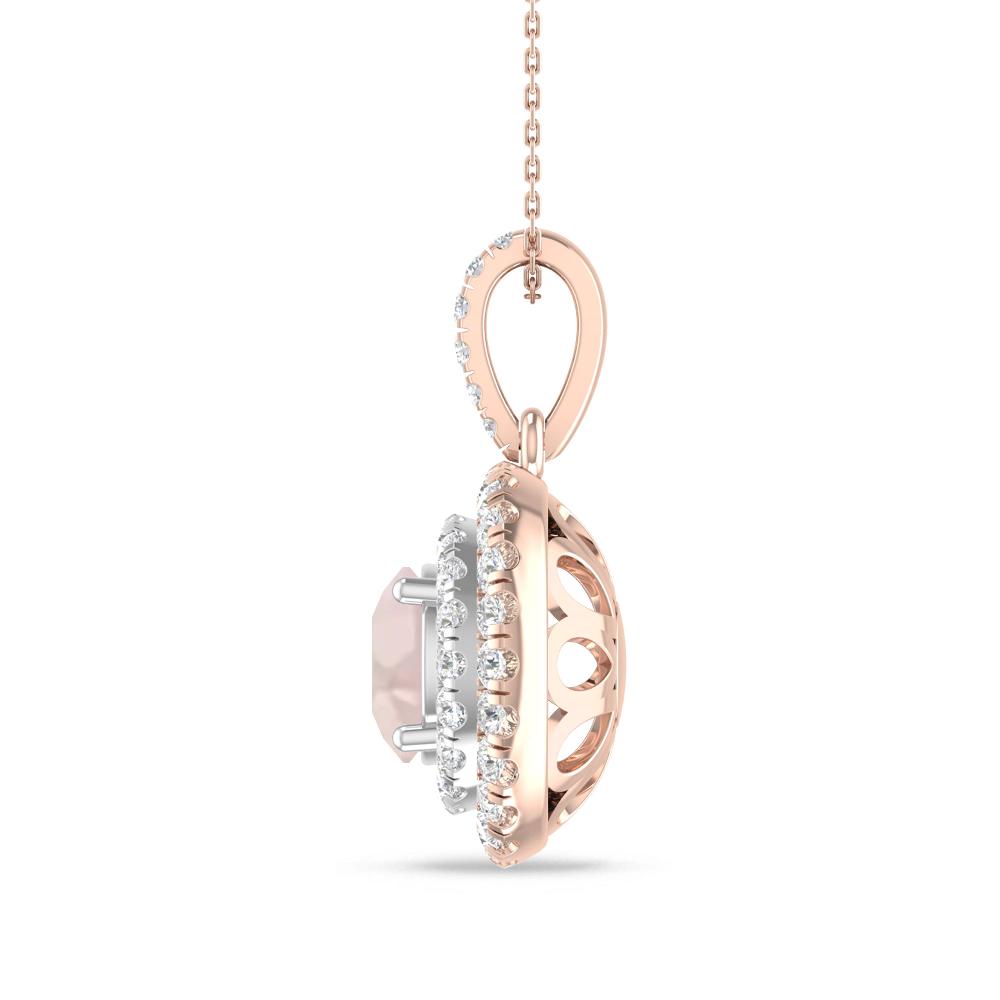 Rose Gold/White Gold - Morganite
