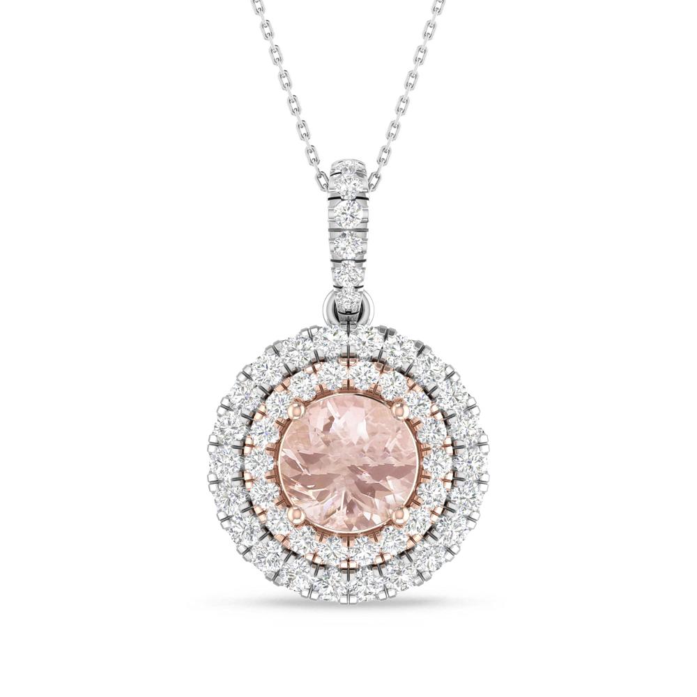 White Gold/Rose Gold - Morganite