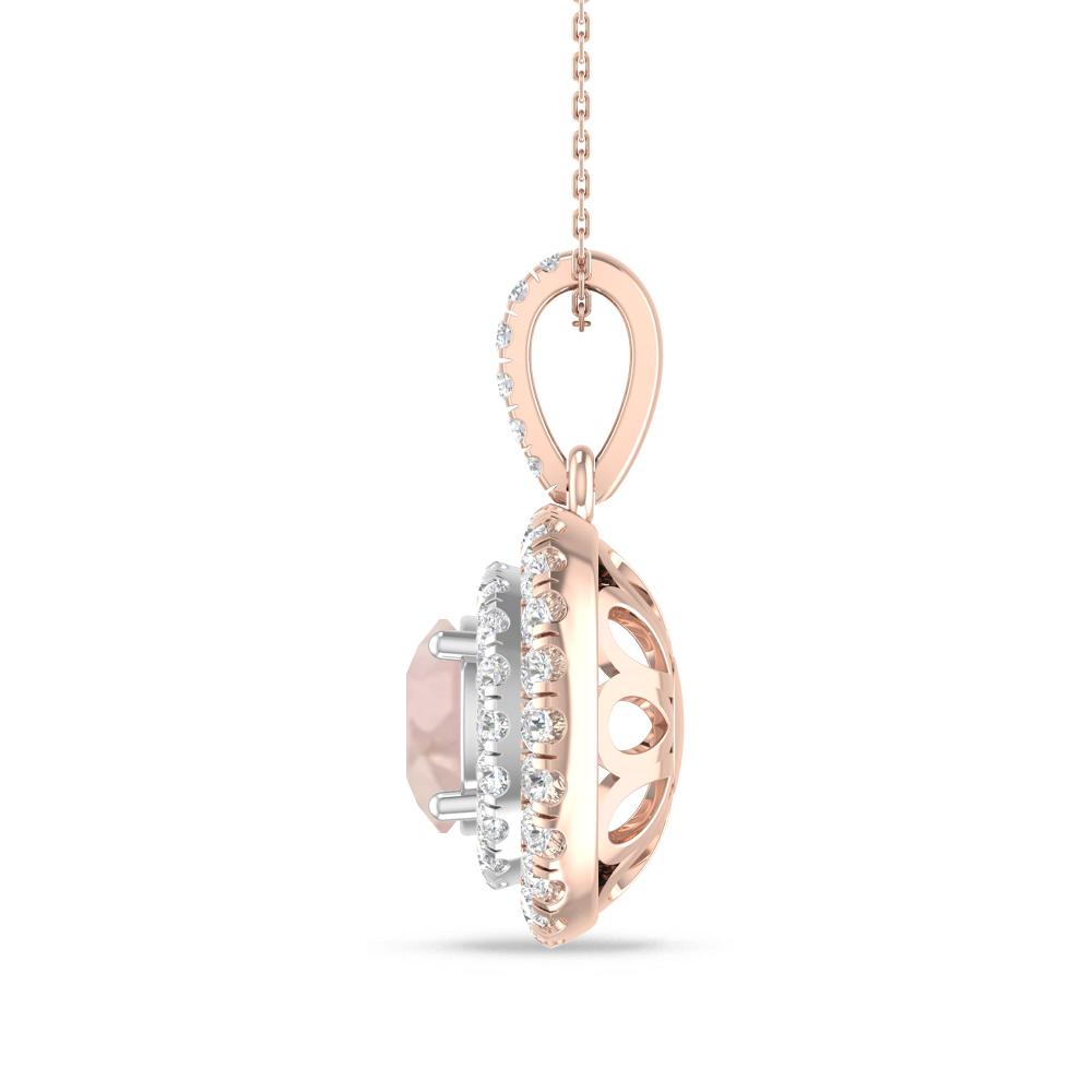 Rose Gold/White Gold - Morganite