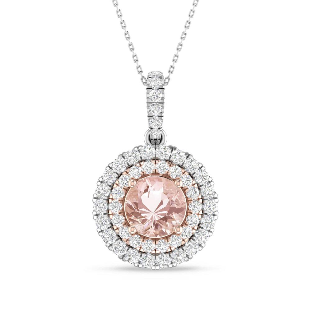 White Gold/Rose Gold - Morganite