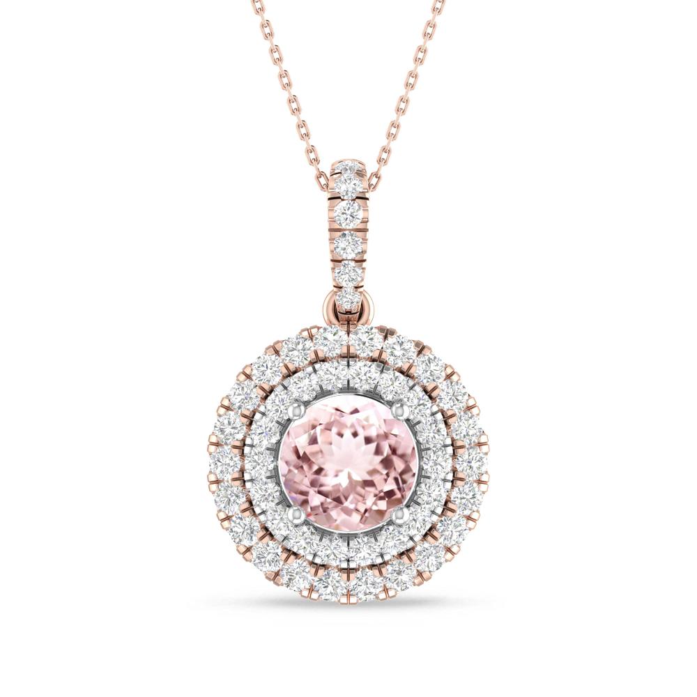 Rose Gold/White Gold - Morganite