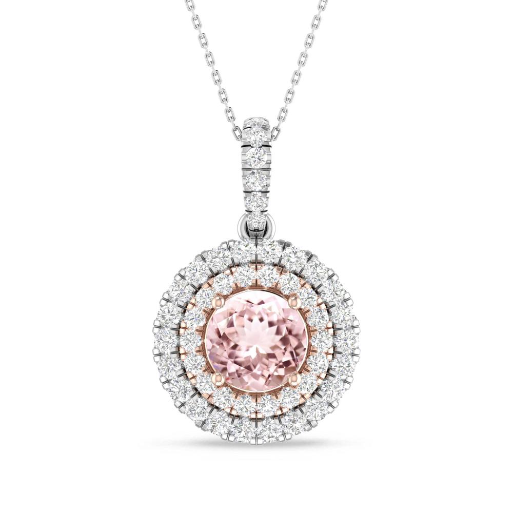 White Gold/Rose Gold - Morganite