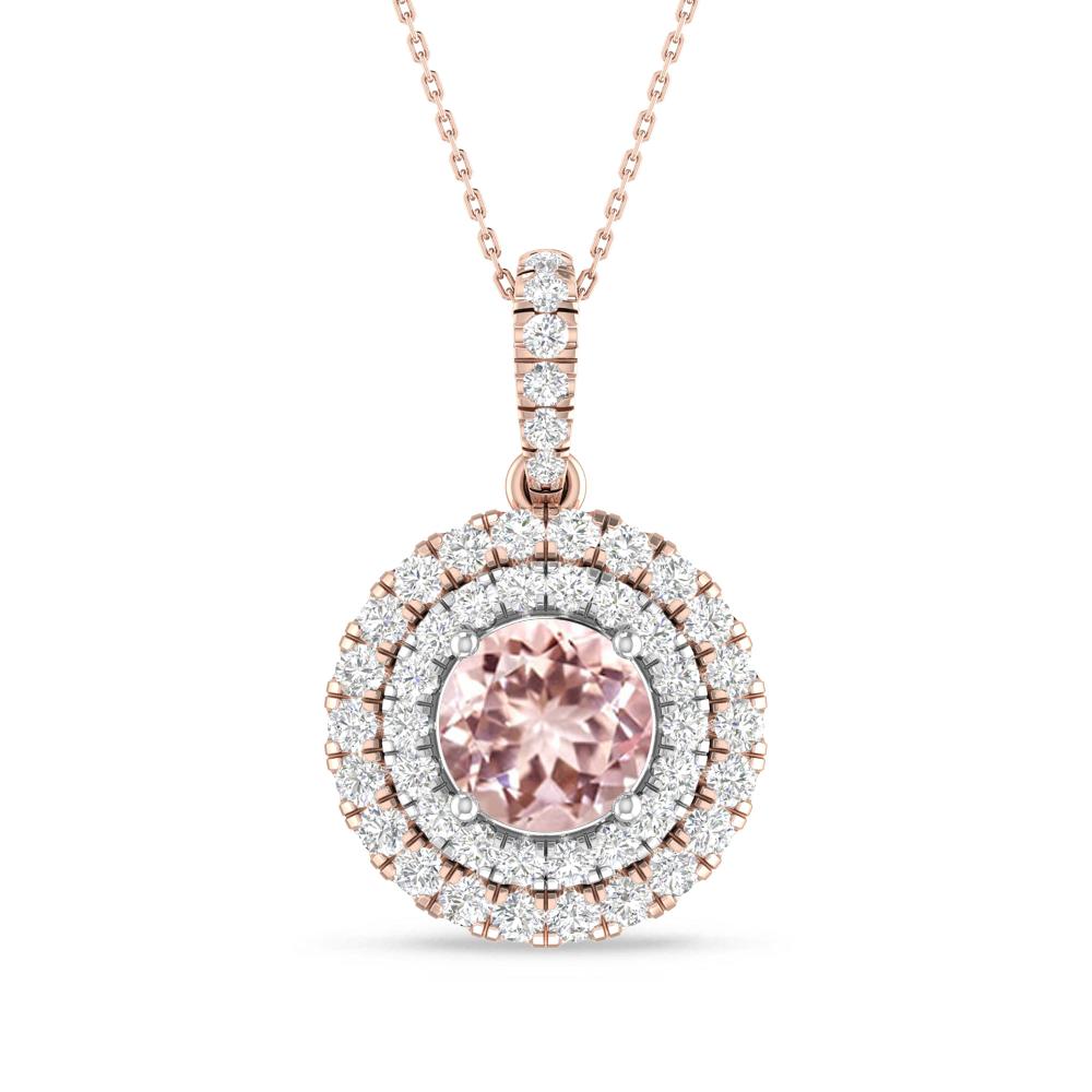 Rose Gold/White Gold - Morganite
