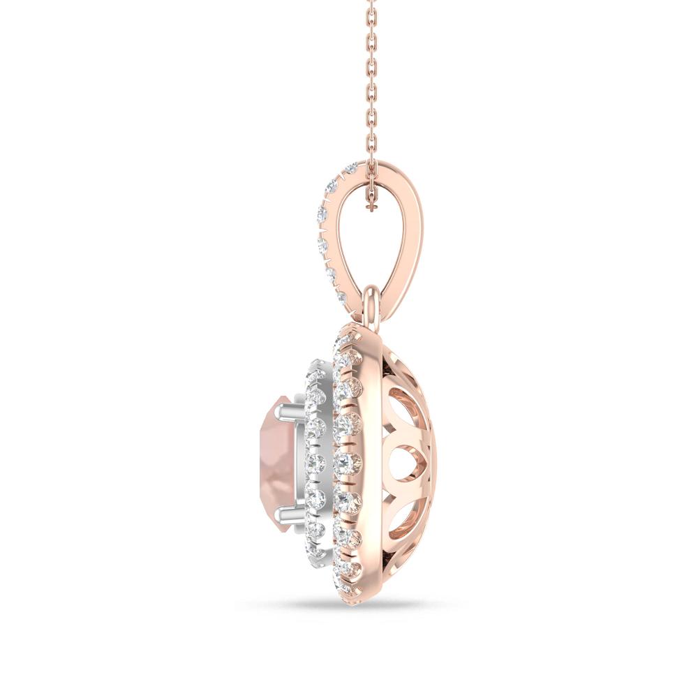 Rose Gold/White Gold - Morganite