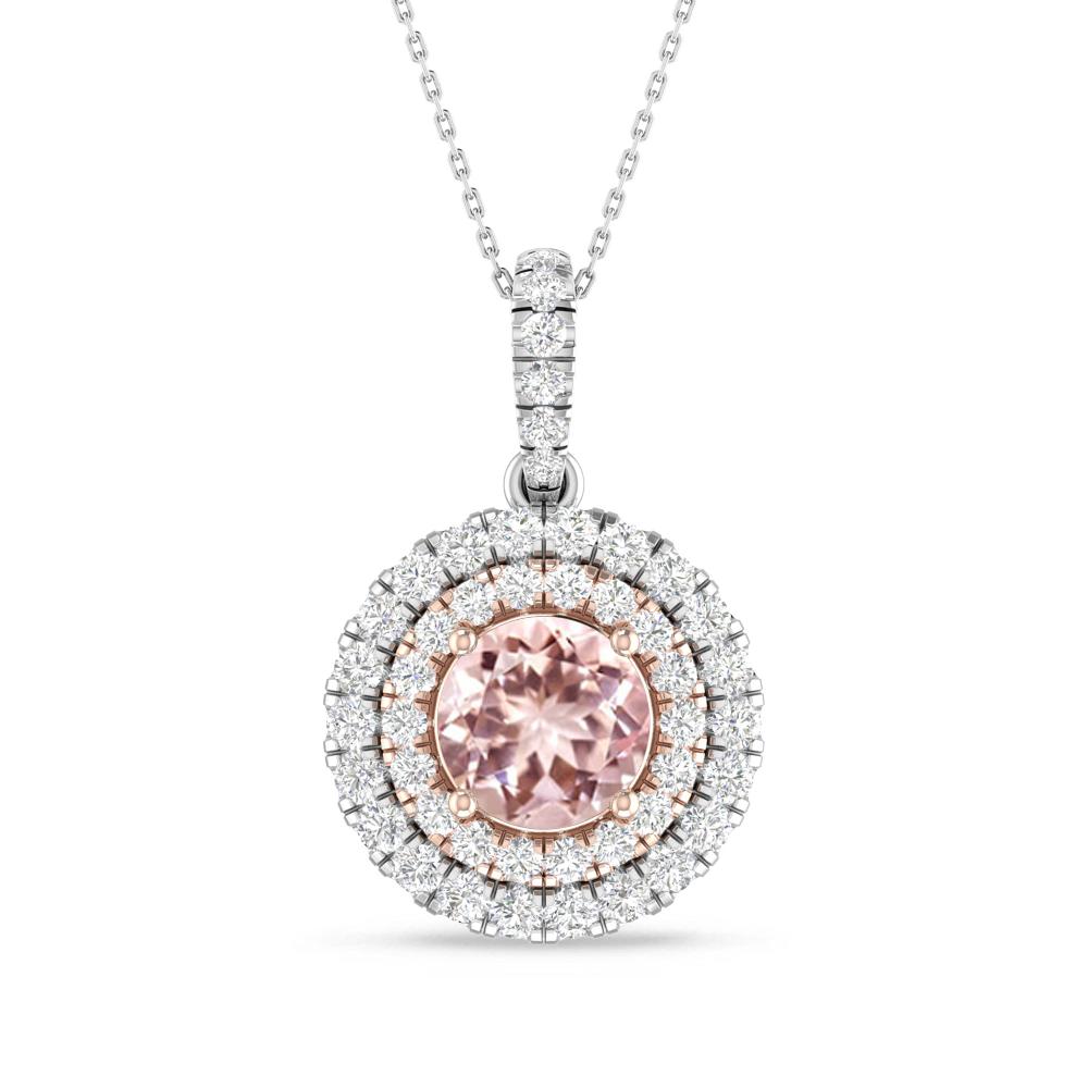 White Gold/Rose Gold - Morganite