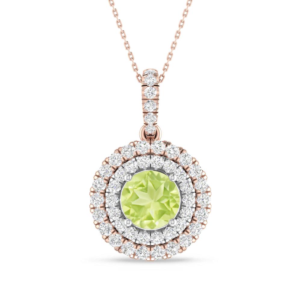 Rose Gold/White Gold - Peridot