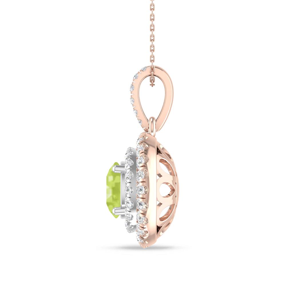 Rose Gold/White Gold - Peridot