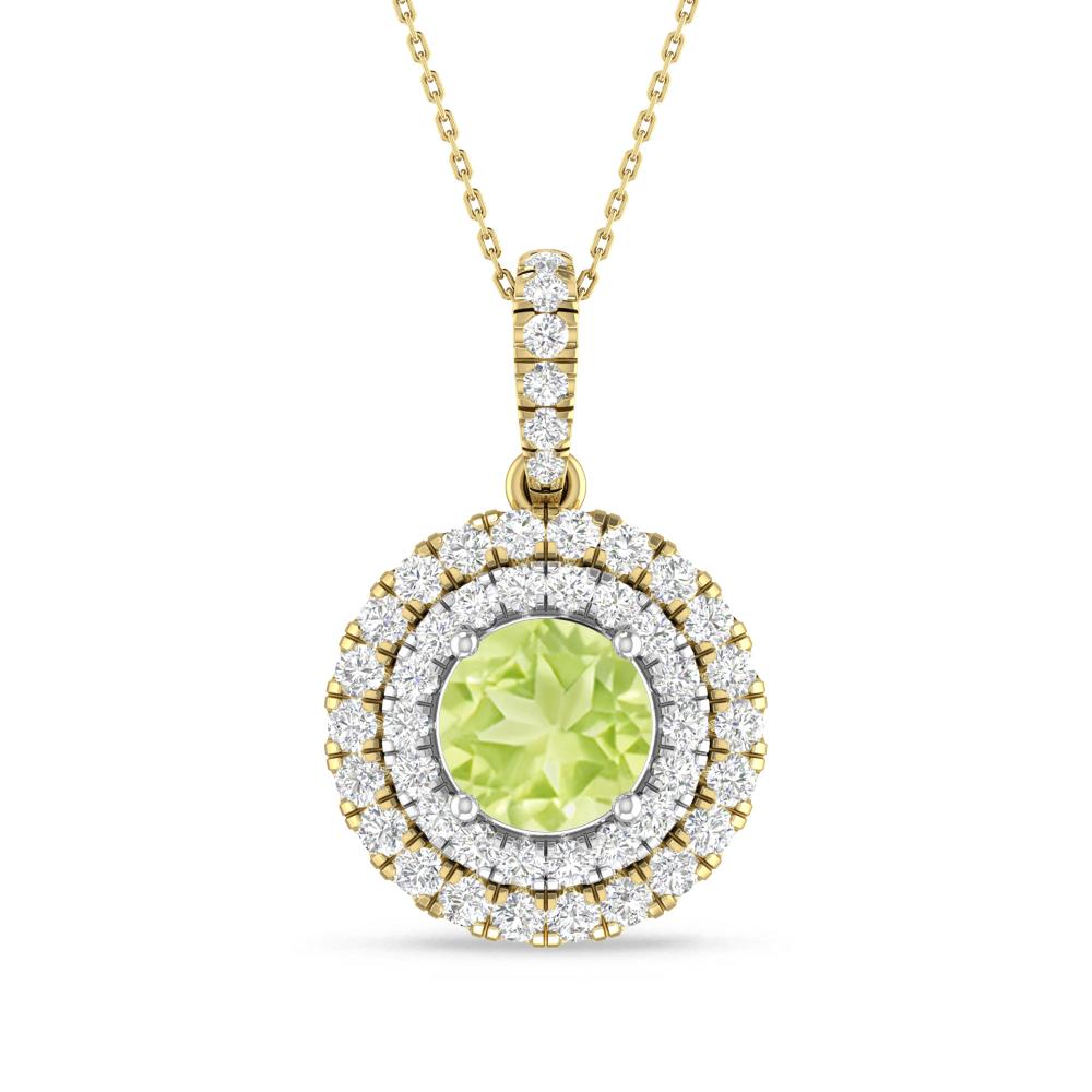Yellow Gold/White Gold - Peridot