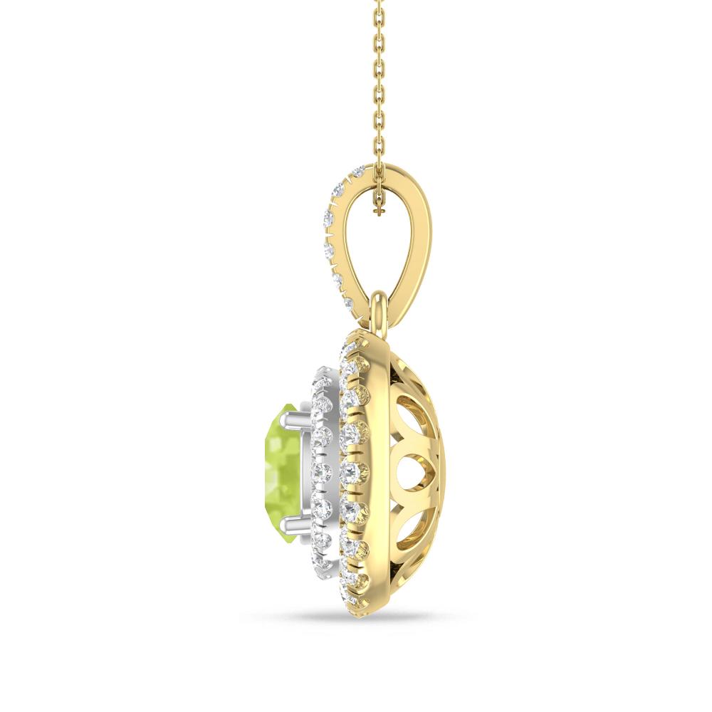 Yellow Gold/White Gold - Peridot