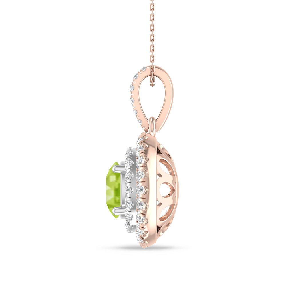 Rose Gold/White Gold - Peridot