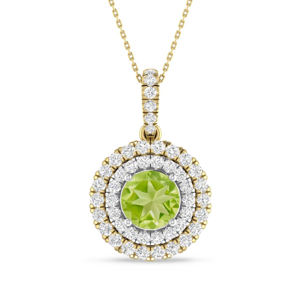 Yellow Gold/White Gold - Peridot