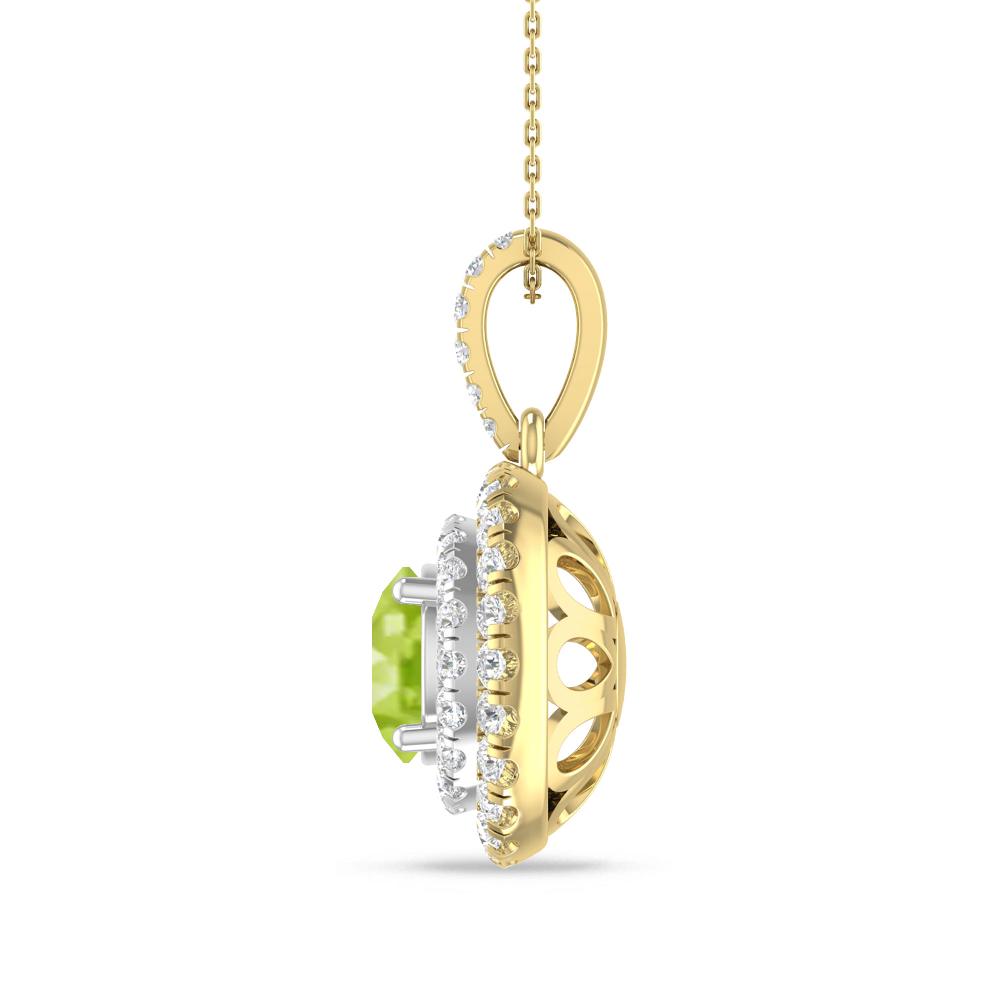 Yellow Gold/White Gold - Peridot