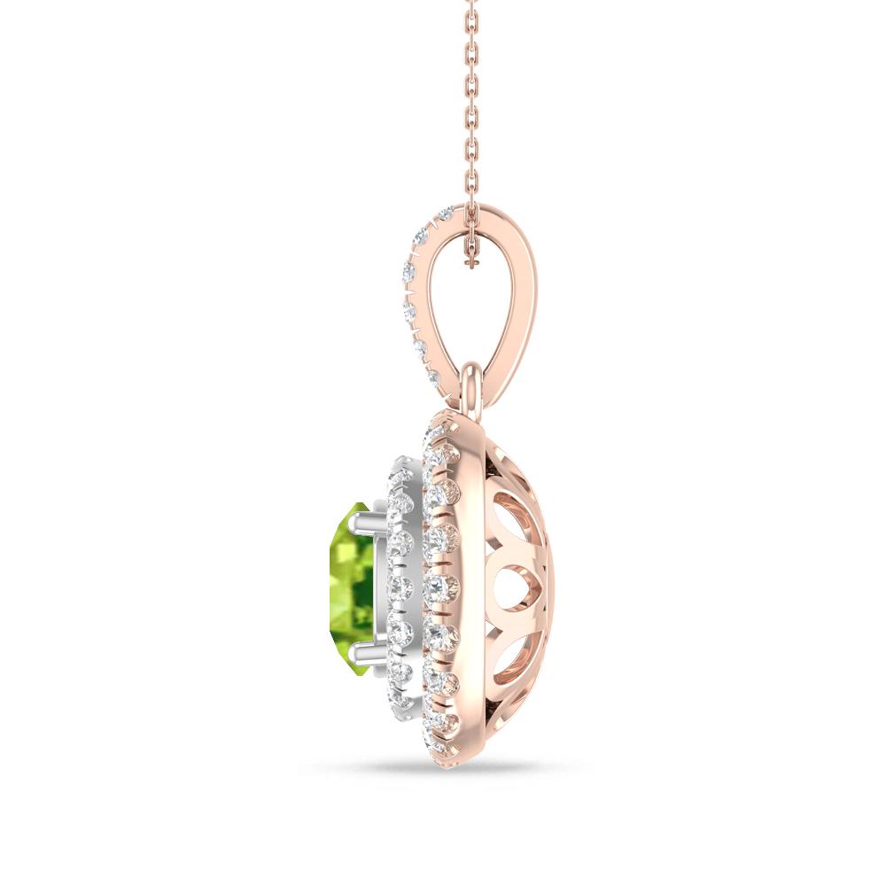 Rose Gold/White Gold - Peridot