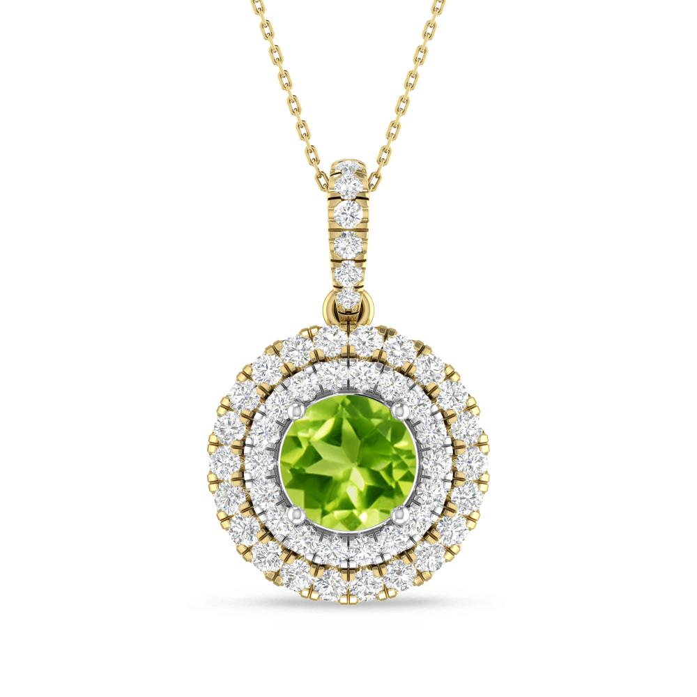 Yellow Gold/White Gold - Peridot