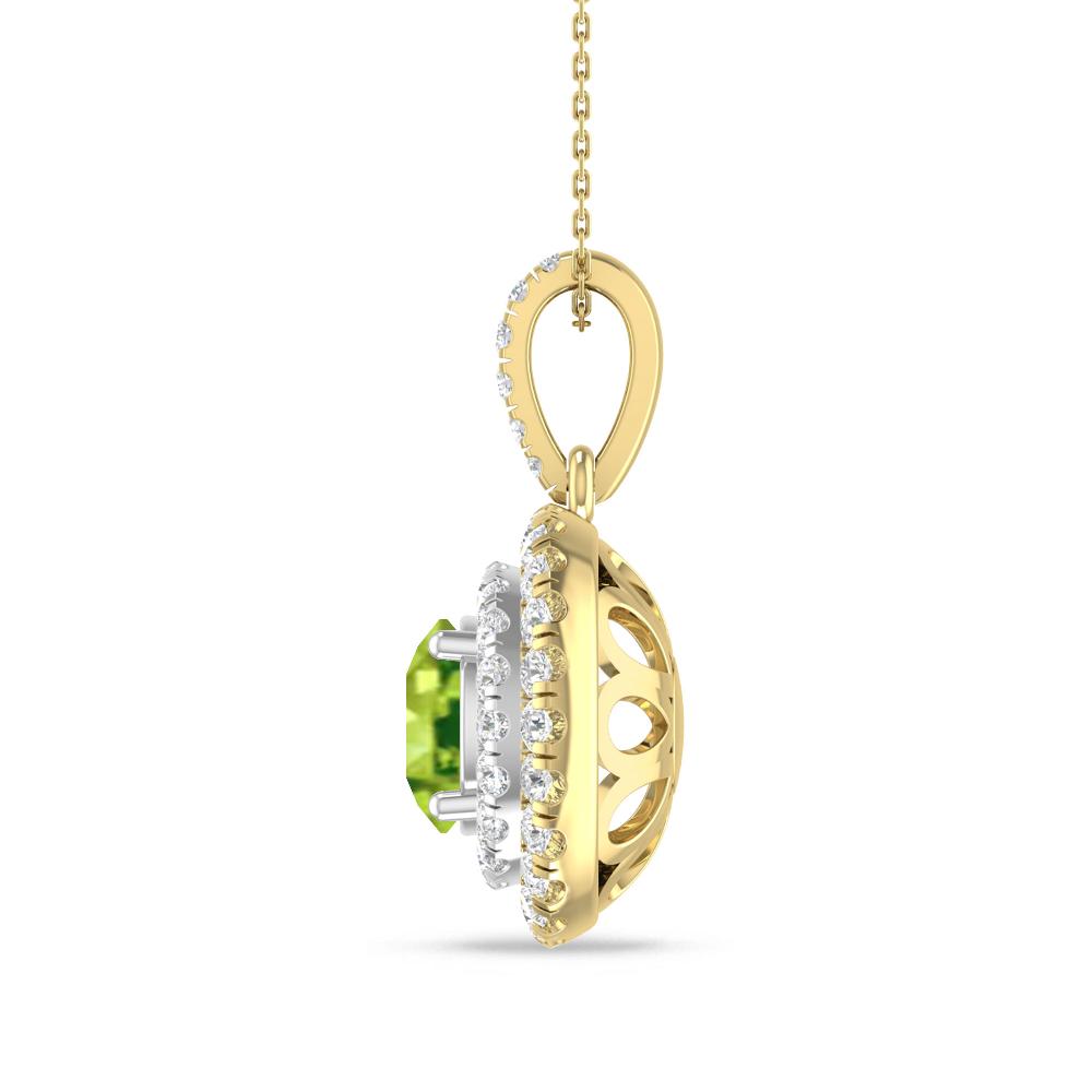 Yellow Gold/White Gold - Peridot