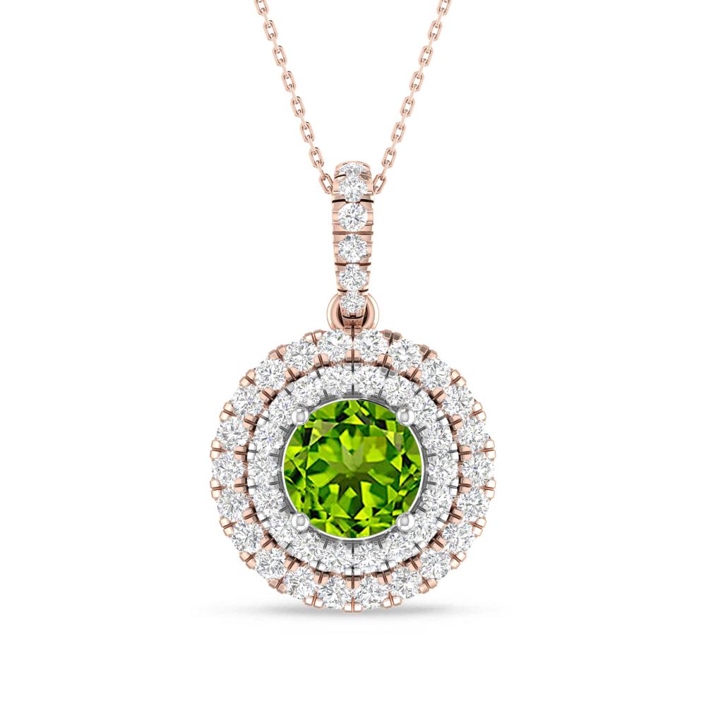 Rose Gold/White Gold - Peridot