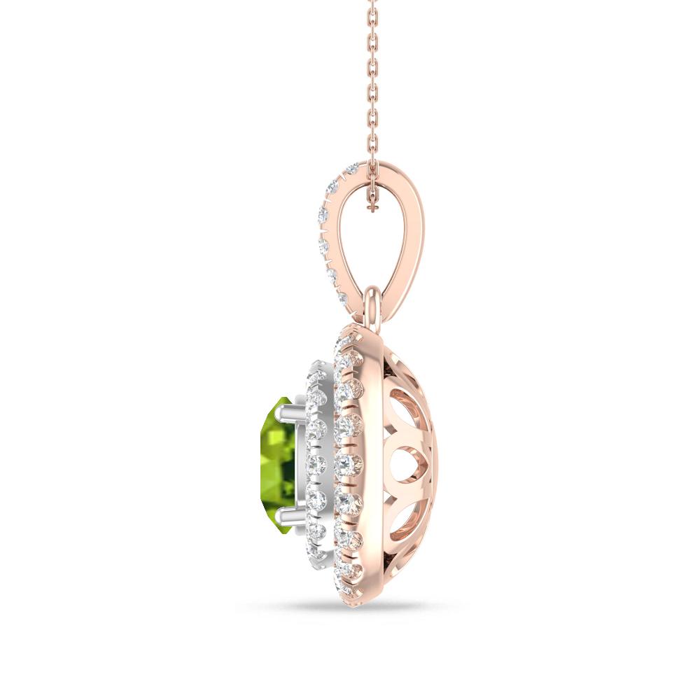 Rose Gold/White Gold - Peridot