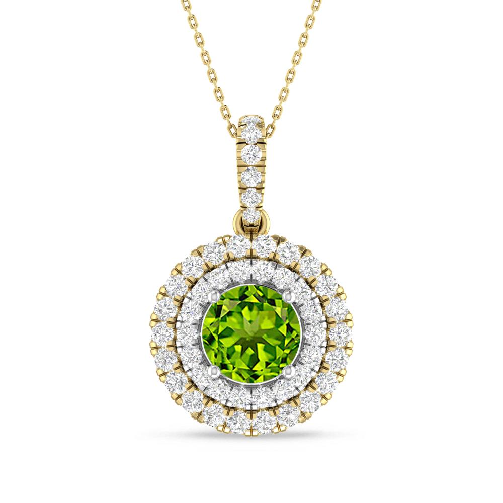 Yellow Gold/White Gold - Peridot